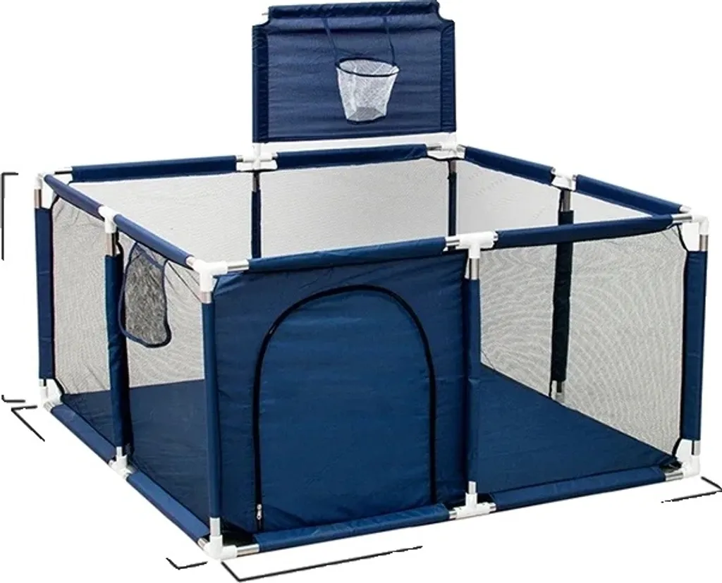 Area Giochi Design Moderno Blu - Struttura in Metallo Minimal Giardino