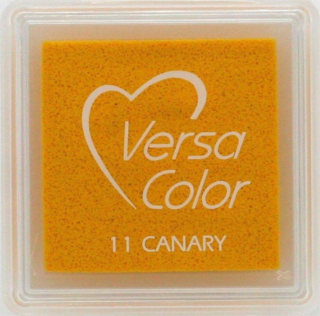 TSUKINEKO - Pigment Stempelkissen - Versa Color small 2,5 x 2,5 cm - Canary