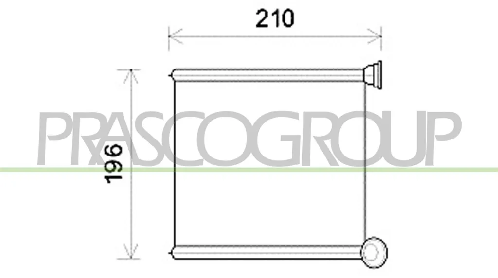 Radiateur moteur PRASCO AD324R007 : Refroidissement eau haute précision