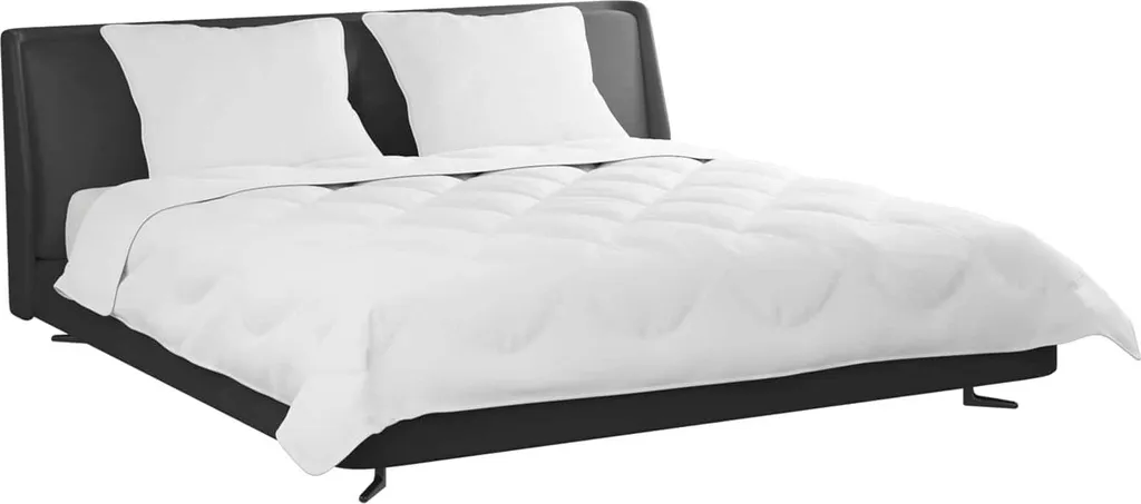 Set Letto vidaXL Bianco 3 pz - Piumone Chic in Piuma d'Oca e Microfibra - 3