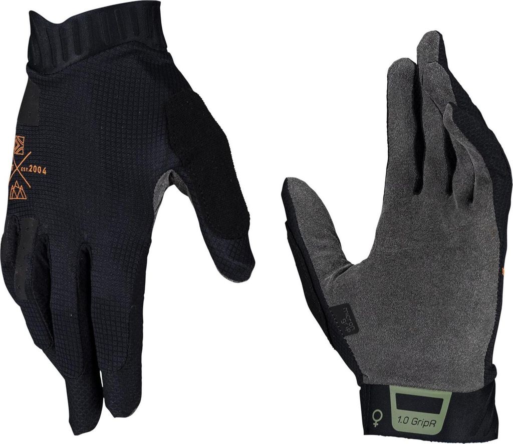Leatt Radhandschuhe (Damen) Mtb 1.0 Gripr Frauen Handschuh Stealth Farbe Schwarz Grösse L