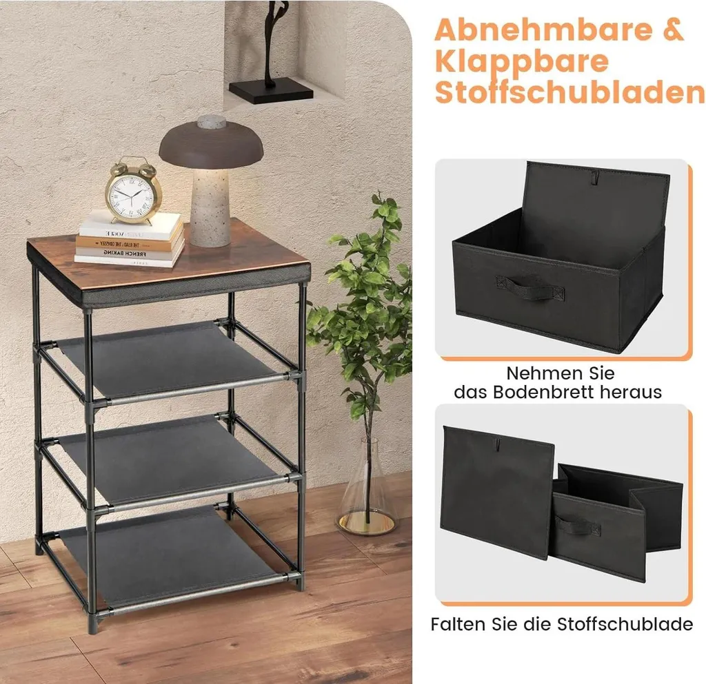 Table de nuit noire 3 tiroirs pour optimiser le rangement du salon