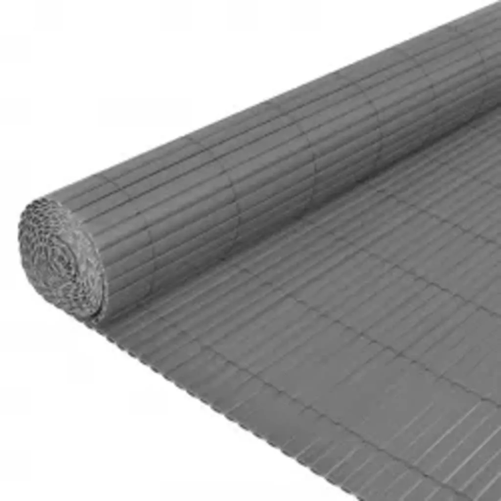 Clôture PVC double face Grise 110x500 cm résistante aux UV et vent - 7