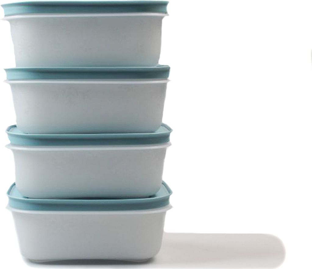 TUPPERWARE Gefrier-Behälter 450 ml gelb-weiß (4) Produktbild 