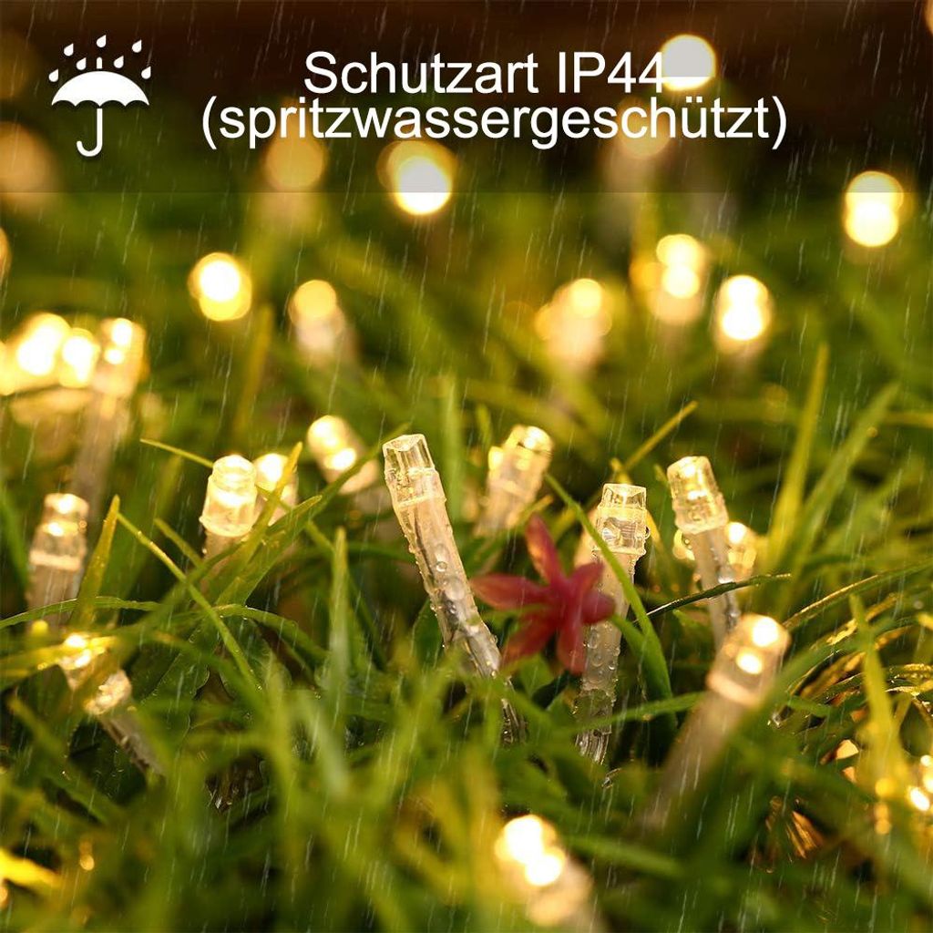 300 LED Luci Natalizie Colorate, 30M Catena Luminosa Interno 8 Modalità