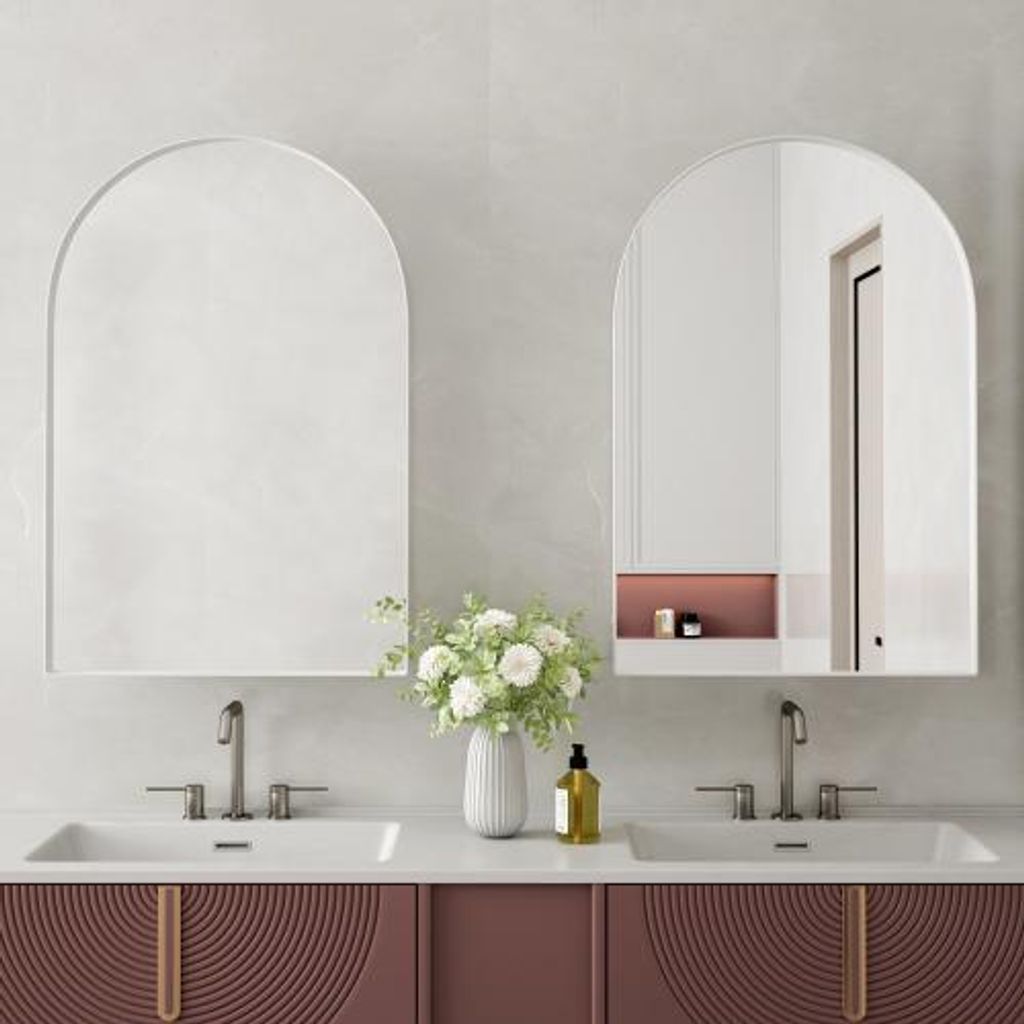 AIORBER Arched Spiegelschrank mit Stauraum, Produktbild 