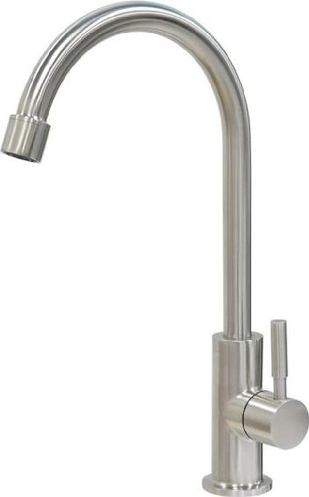 Edelstahl-Wasserhahn V2A - universell einsetzbar - hochwertige Handwerksqualität