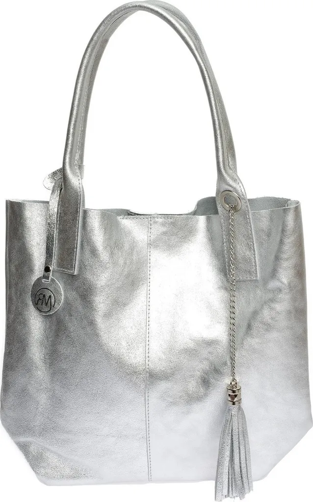 Roberta M RM 8129 ARGENTO: La Tote Bag AW25 Must-Have in Pelle