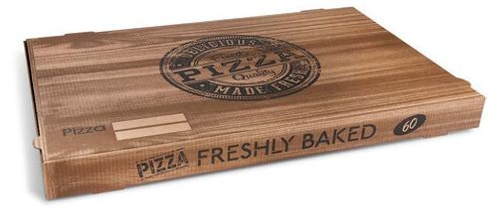 50x Pizzakarton aus Mikrowellpappe mit neutralem Motiv 60 x Produktbild 