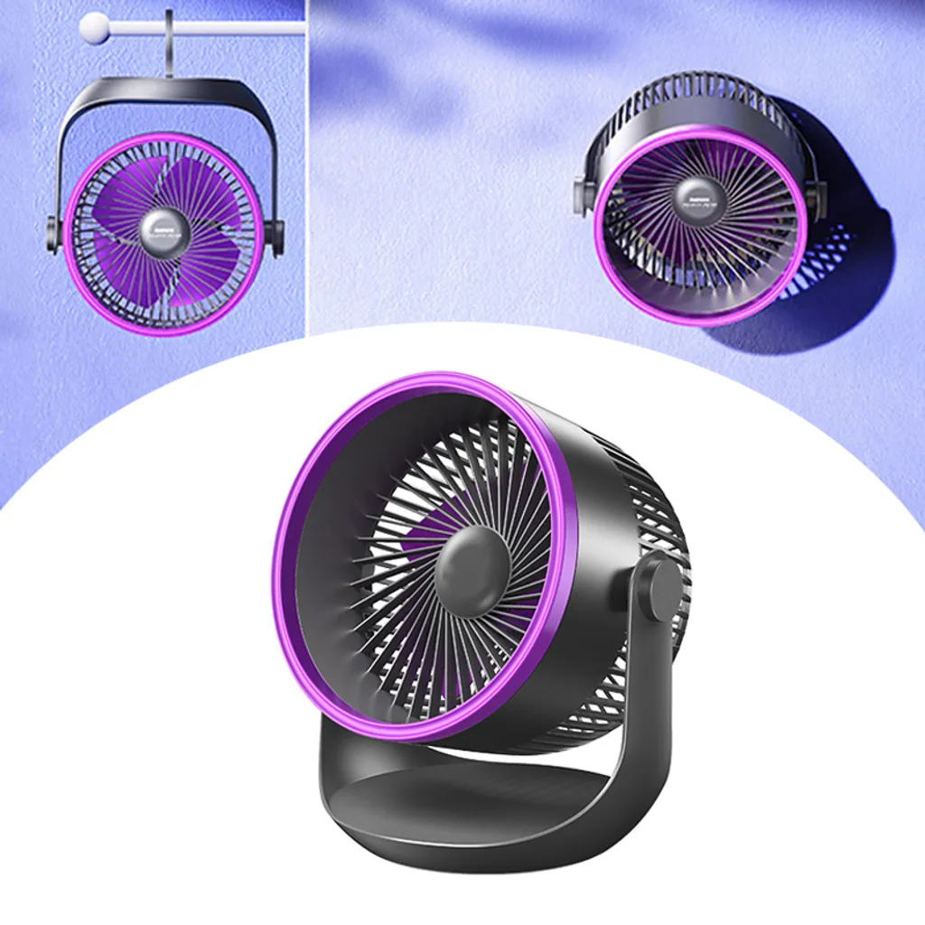 Ventilateur compact violet ZELURXX : Dites adieu à la chaleur étouffante