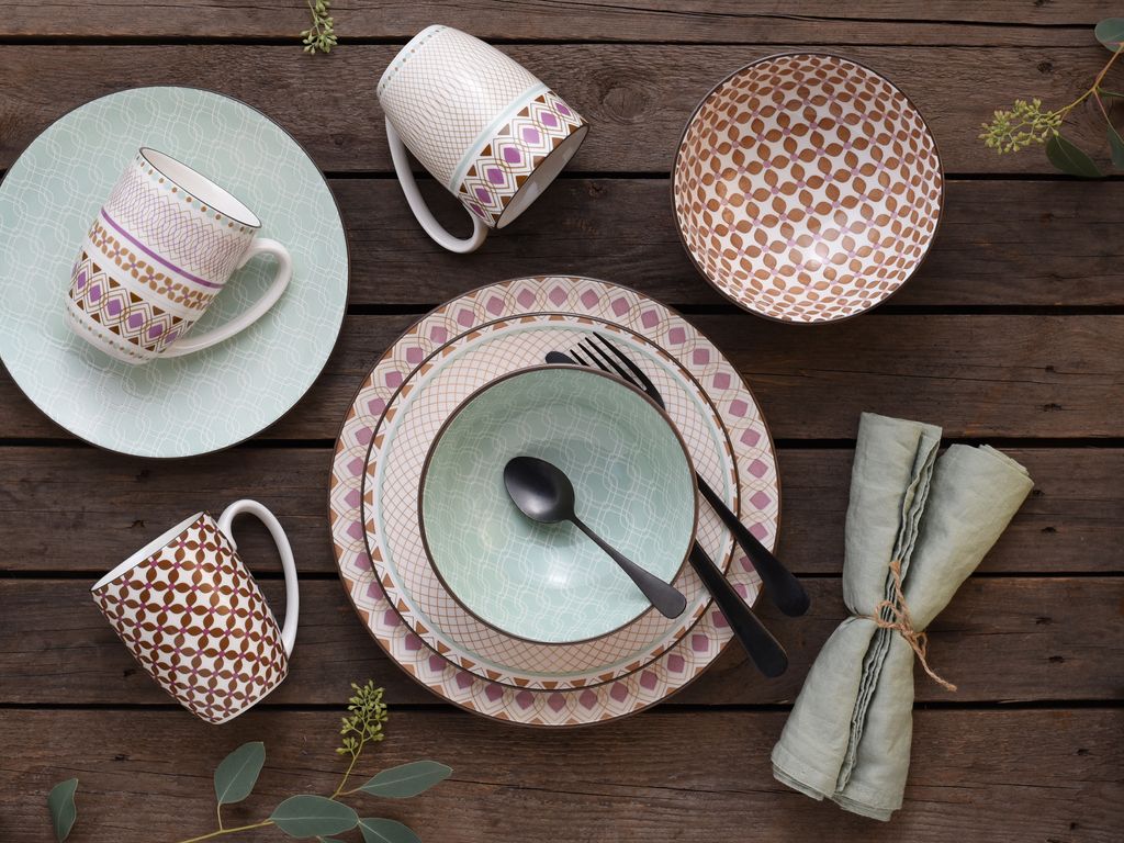 CreaTable, 20310, Mandala Bunt, Kombiservice 16-tlg