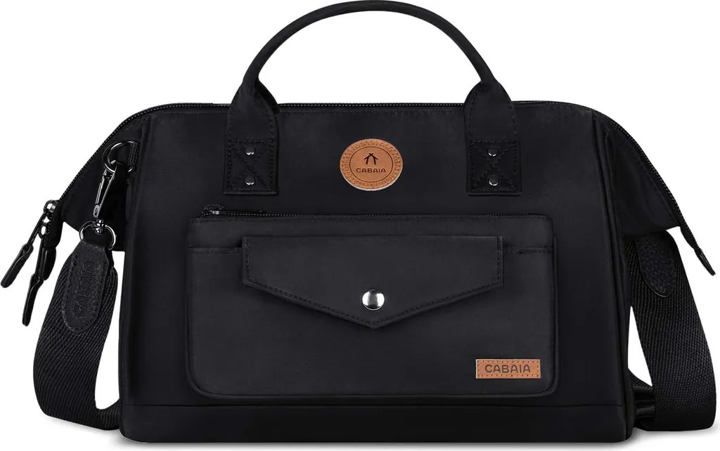 Cabaia Borsa Crossbody Cambridge | Nylon 900D Nero Idrorepellente