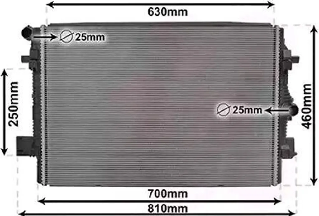 Radiateur VAN Wezel 03012700 pour Audi - Système refroidissement moteur