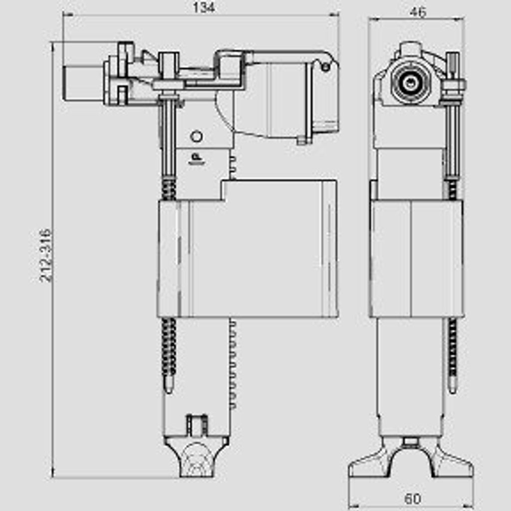 SANIT 25.003.00..0000 Uni-Füllventil 510 (multiflow)