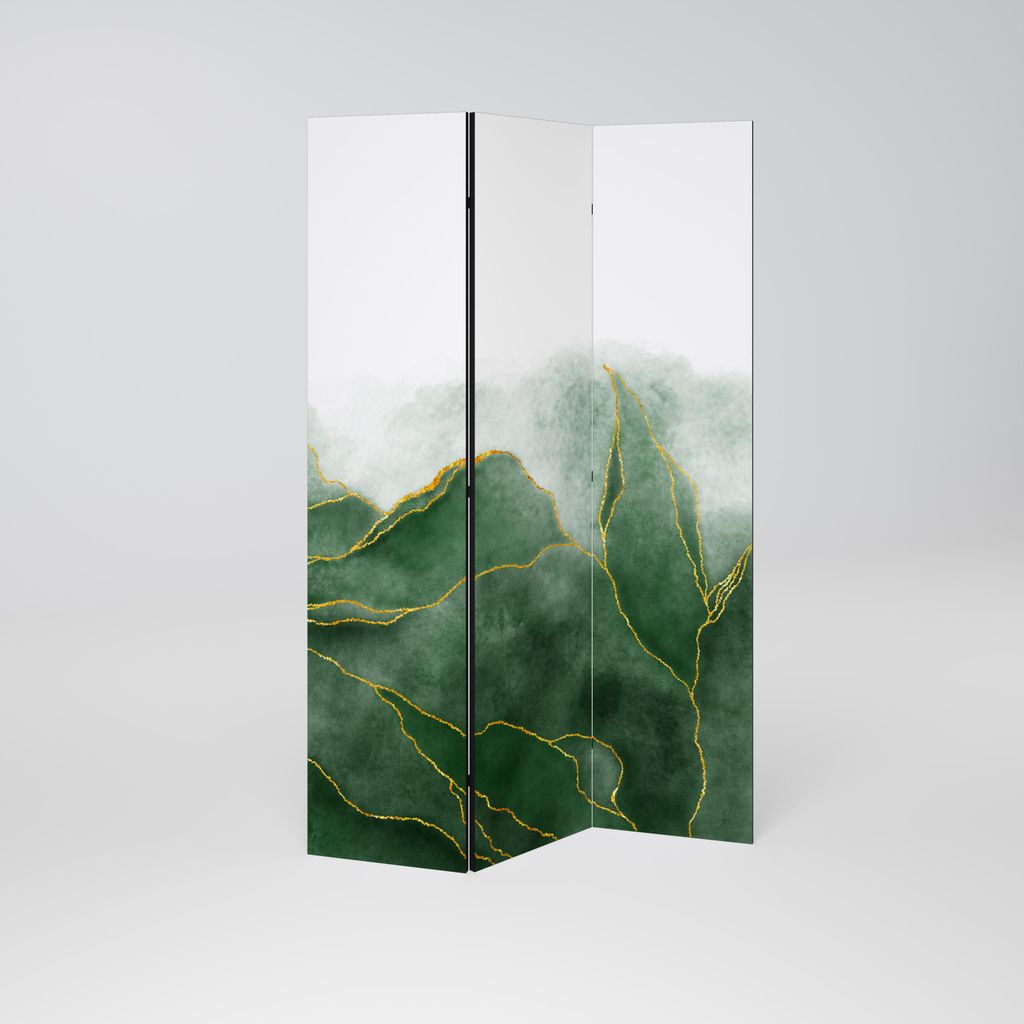 SpaceRebels Paravent Raumteiler - 3-teilig Raumtrenner, Druck 2-Seite - Raumtrenner - Trennwand Wohnung - Room Divider - Spanische Wand Deko Modern...