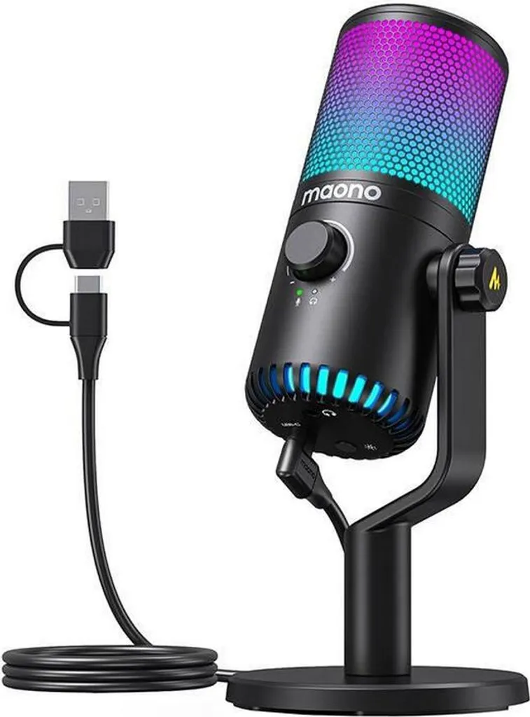 Maono DM30 RGB Black: Recensione Microfono USB 24-bit per Streamer - 3