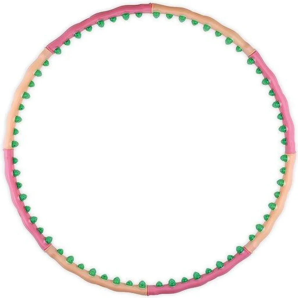 Hula Hoop Lesté avec Points de Massage et Poids Modulable 0,7-3,1 kg Gris