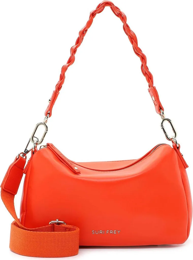 Sac Bandoulière Femme SURI FREY Josy en Similicuir Souple Orange Foncé