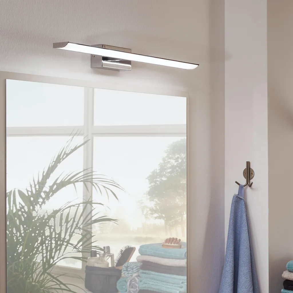 Eglo 94613 Tabiano Lampe de Miroir LED 3x3.2W Acier Chrome et Blanc