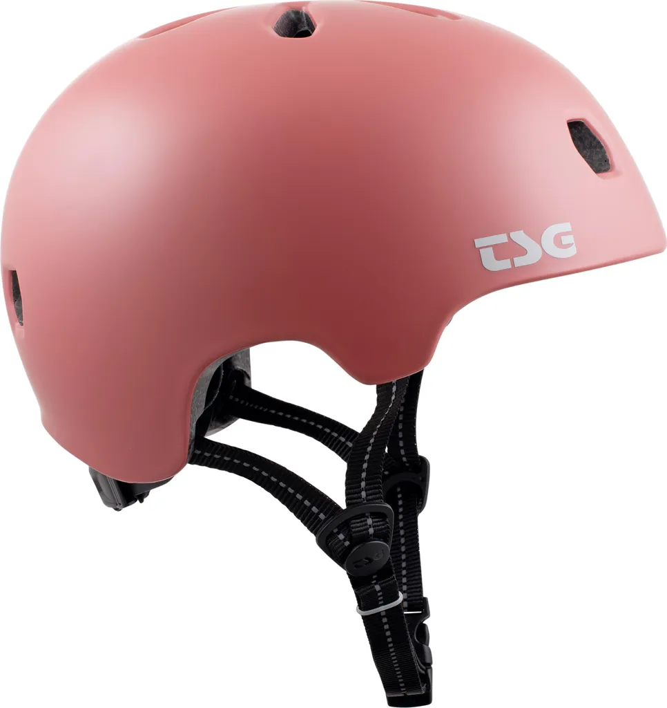 Casque TSG Meta Solid pour Roller et Skate - Rouge Satiné Taille S/M