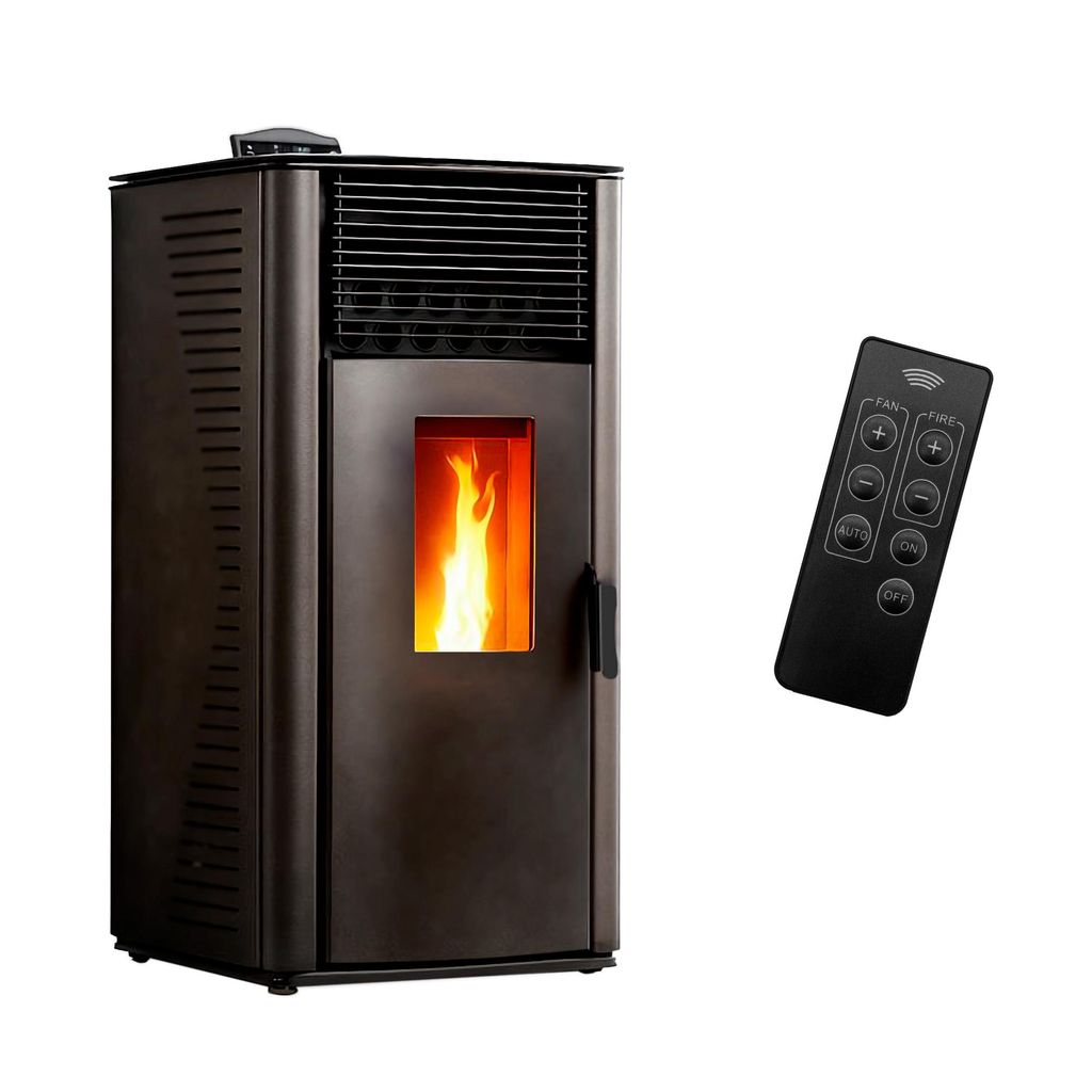 Luft- Pelletofen Anita 12 kW Sannover Schwarz