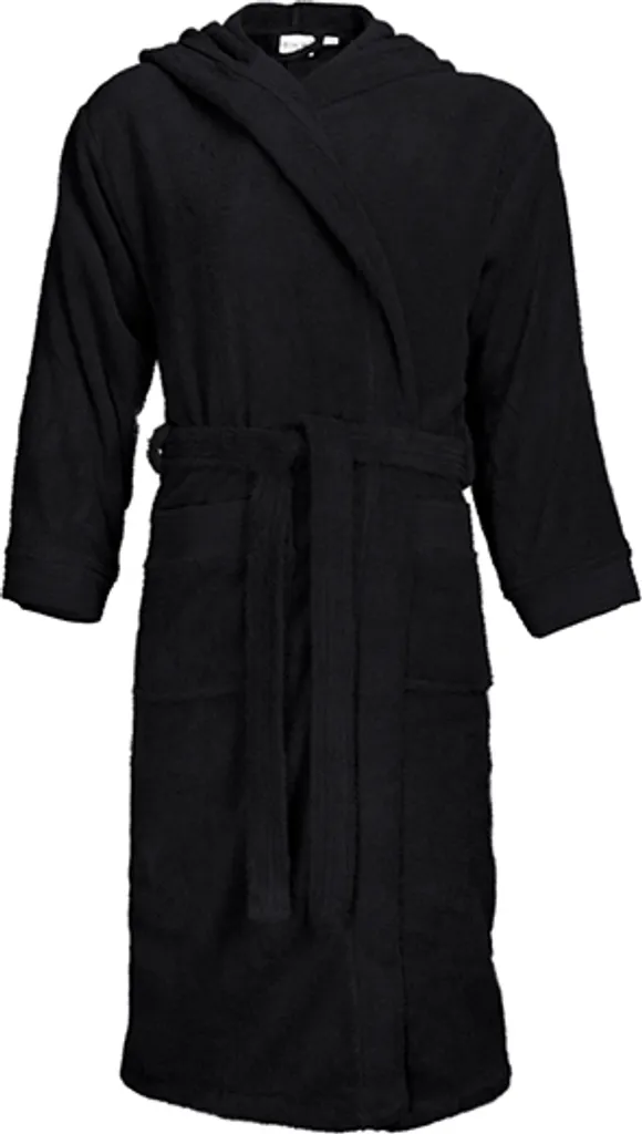 The One Towelling T1-BH Accappatoio Nero S/M 420g/m² Cotone Pettinato