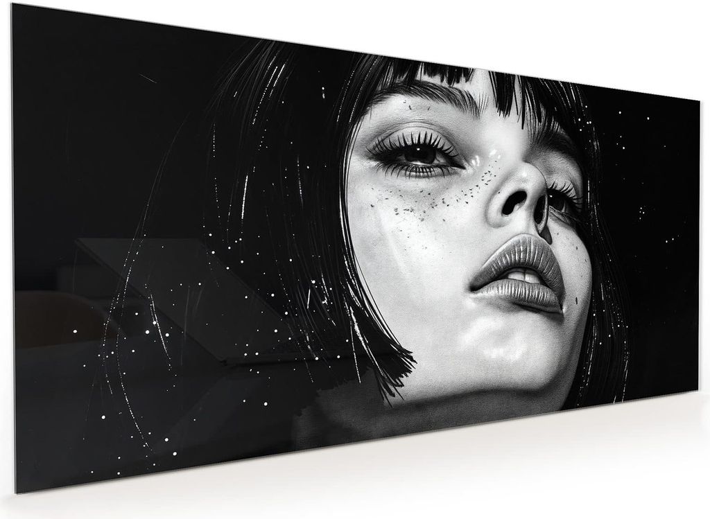 Küchenrückwand Spritzschutz Glas mit Motiv Mystischer Blick 40 x 40 cm