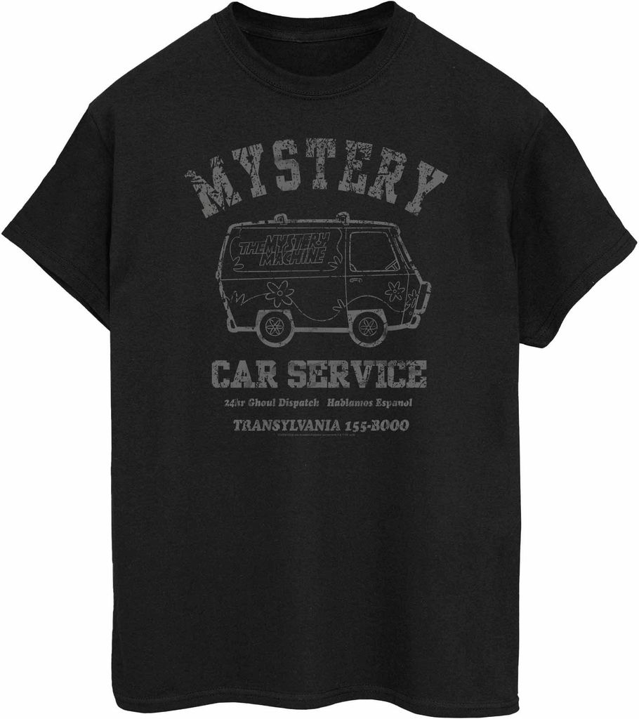 Scooby Doo - "Mystery Car Service" T-Shirt für Damen BI654 (M) (Schwarz)