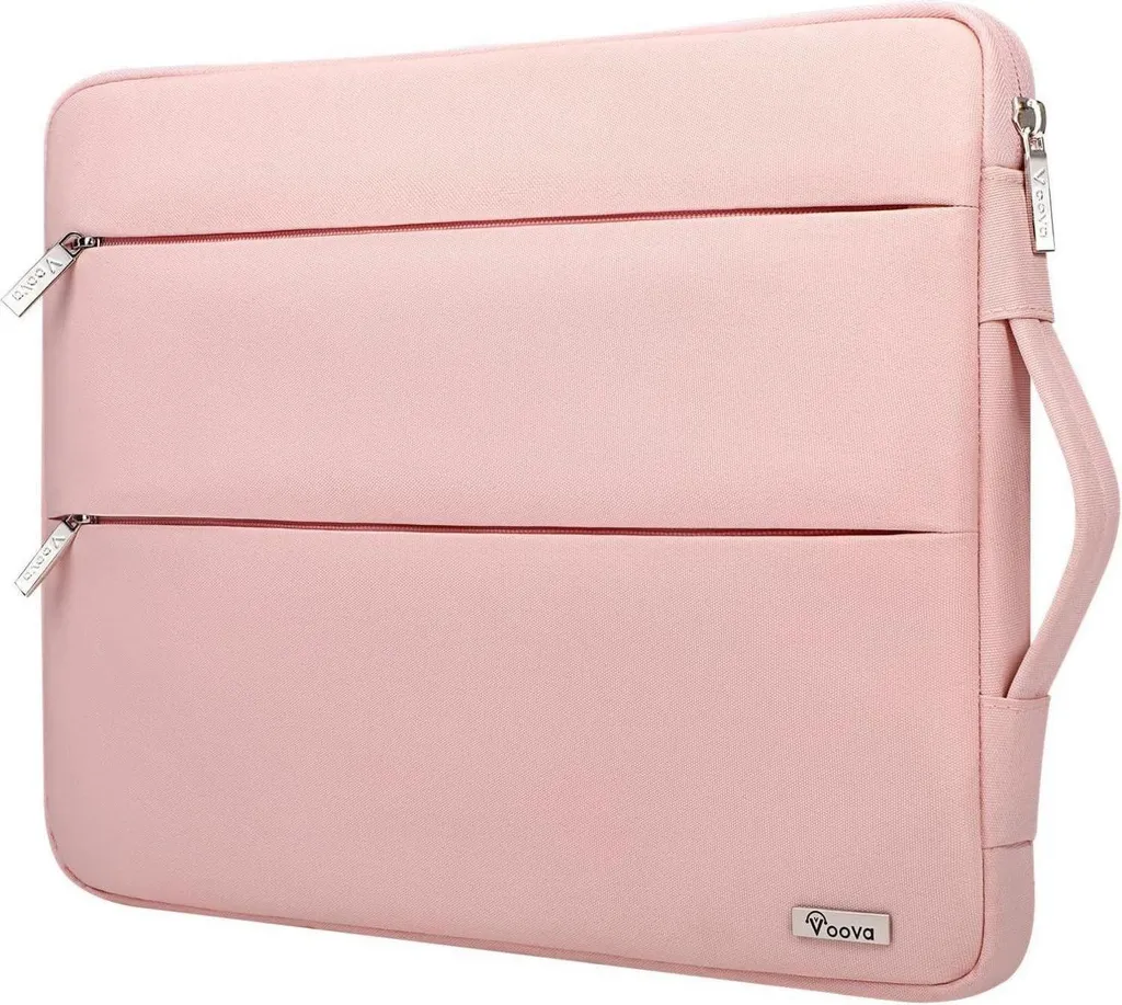 Voova Borsa Portatile 15.6 16 Pollici Rosa - Custodia PC con Maniglia