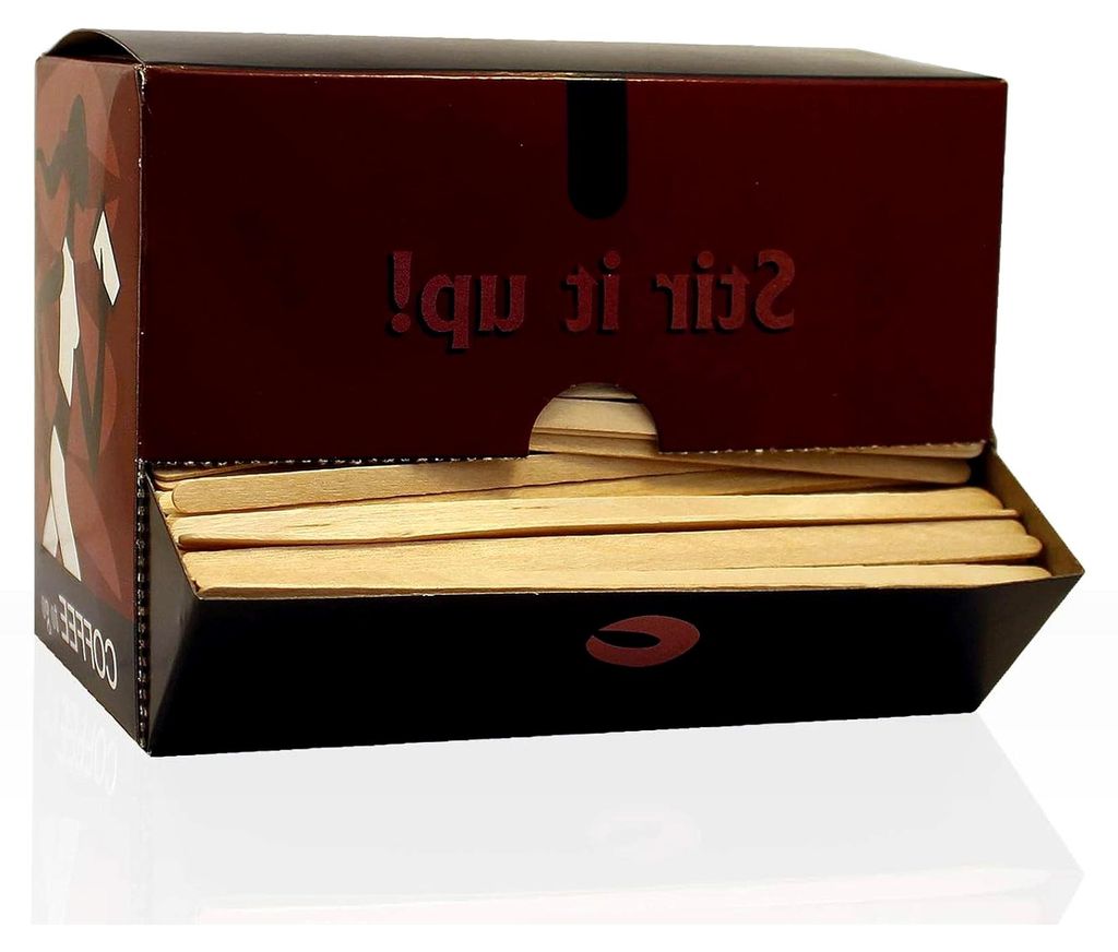 Holz-Rührstäbchen für Coffee to Go Becher und Kaffeebecher, 140mm