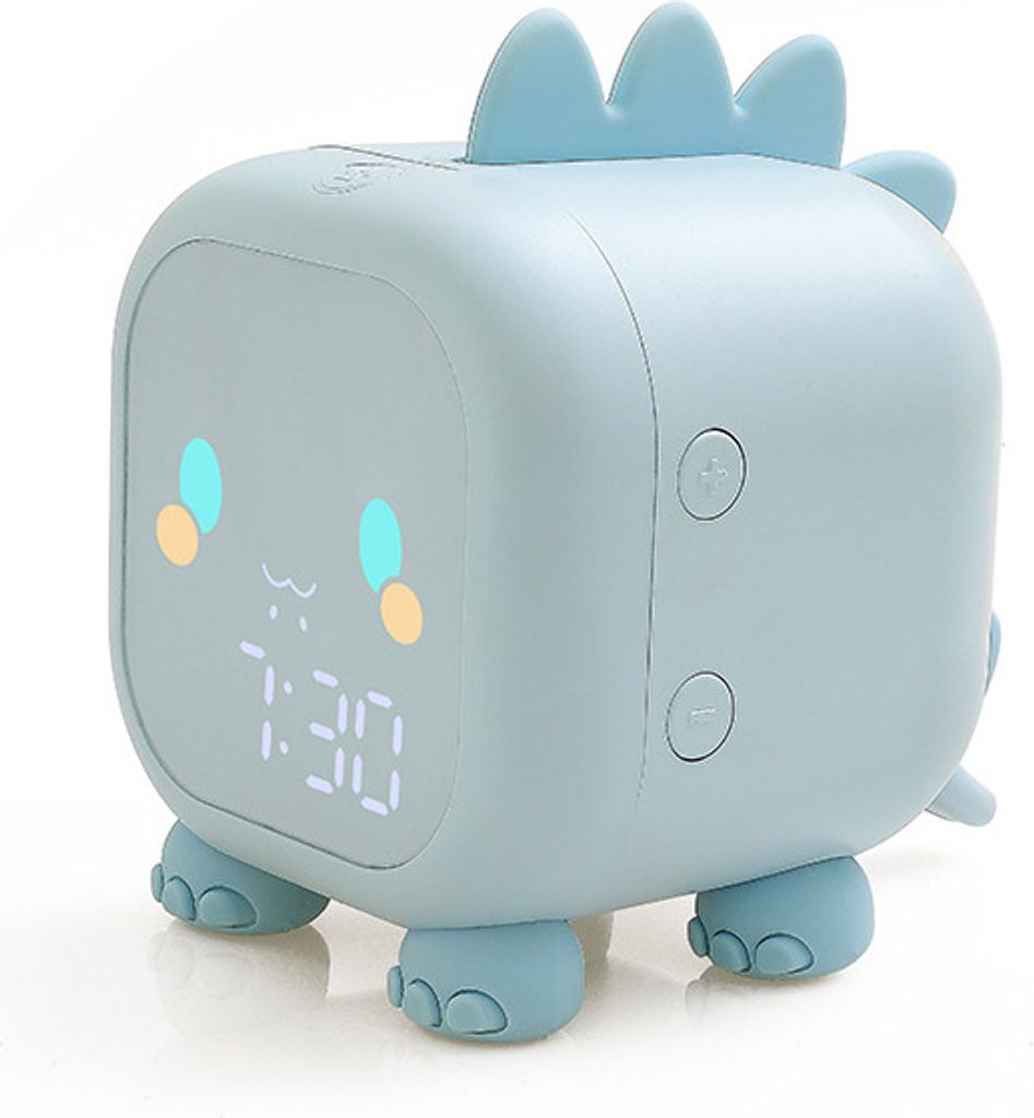 Kinderwecker, süßer Kinder-Schlaftrainer, Turndown-LED-Uhr mit Temperaturanzeige