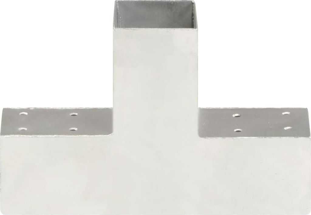 vidaXL Pfostenverbinder T-Form Verzinktes Metall 71 x 71 mm