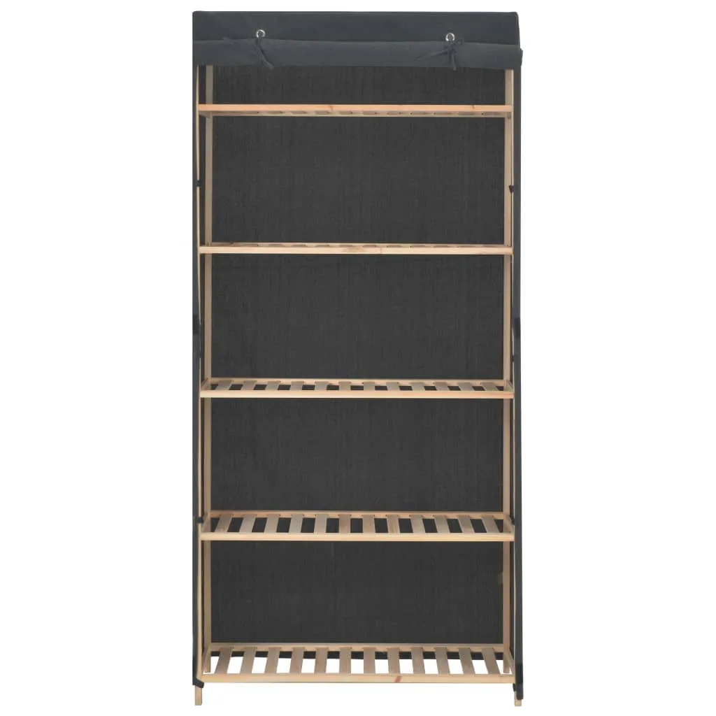 vidaXL Armadio in Tessuto Grigio 79x40x170 cm | Ordine Istantaneo