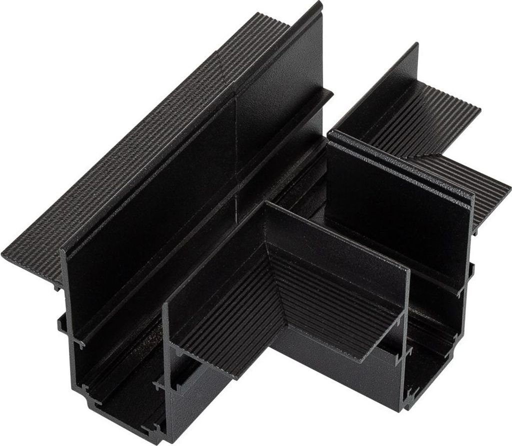 Verbindung Typ T für Magnetschiene Einbau 20mm Schwarz