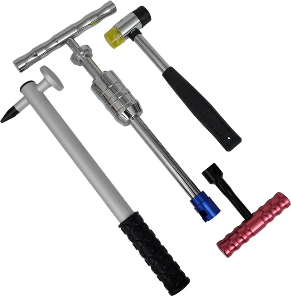 Kit outils débosselage vidaXL XXL en acier robuste avec sac de transport