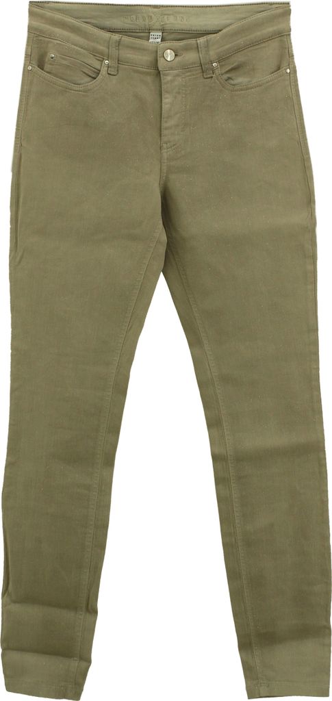30641 Mac Jeans, Dream Skinny, Damen Jeans Hose, Stretchdenim, taupe beige glitzer, D 40 W 30 L 32