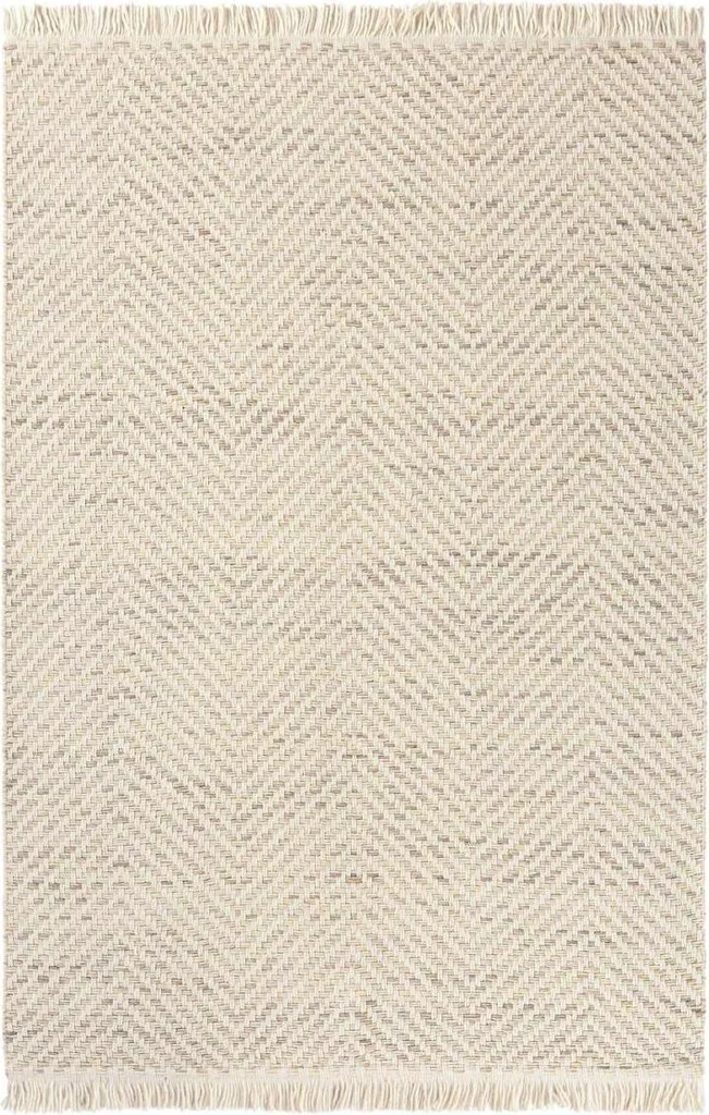 Tapis TWILL en laine tissée à motifs géométriques - Style Scandinave