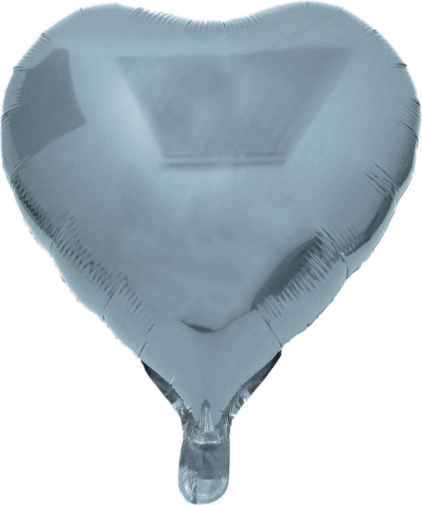Folienballon Herz, blau, ca. 45 cm