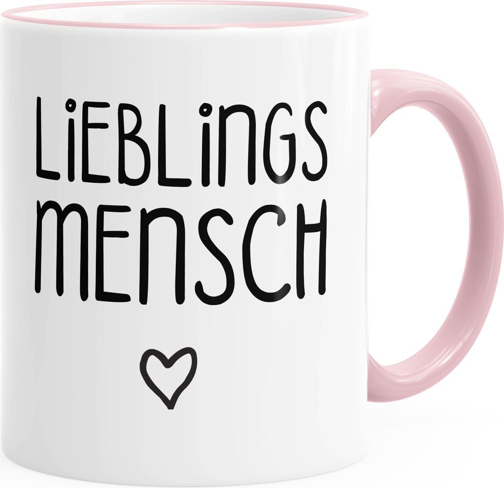 Kaffee-Tasse Lieblingsmensch Geschenk-Tasse Liebe Freundschaft Partner Freundin MoonWorks unisize