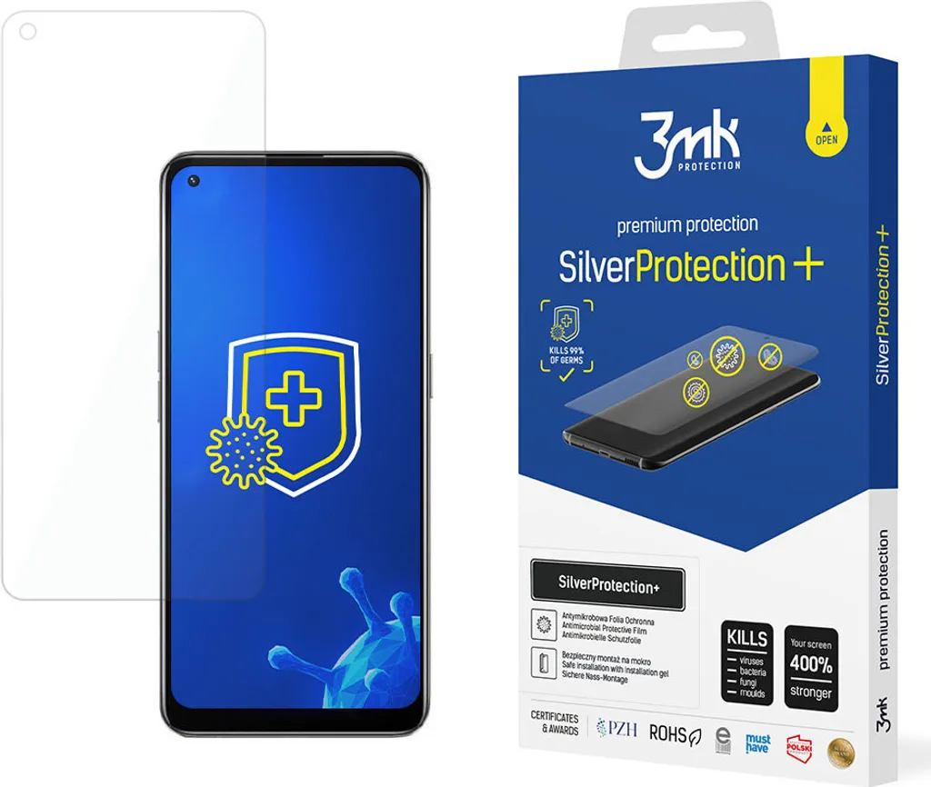 Pellicola 3mk SilverProtection+ Oppo K9 5G | Protezione Antimicrobica