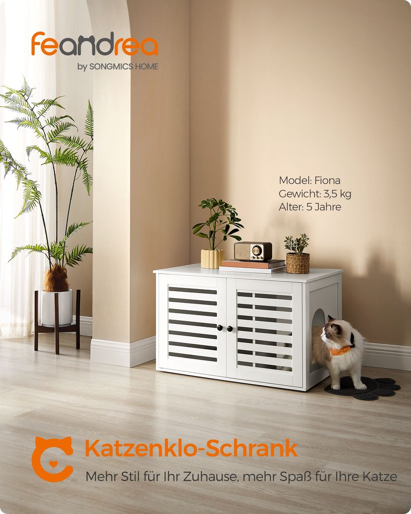 FEANDREA Katzentoilette, 80x53x49,2cm, stark, langlebig, Produktbild 3
