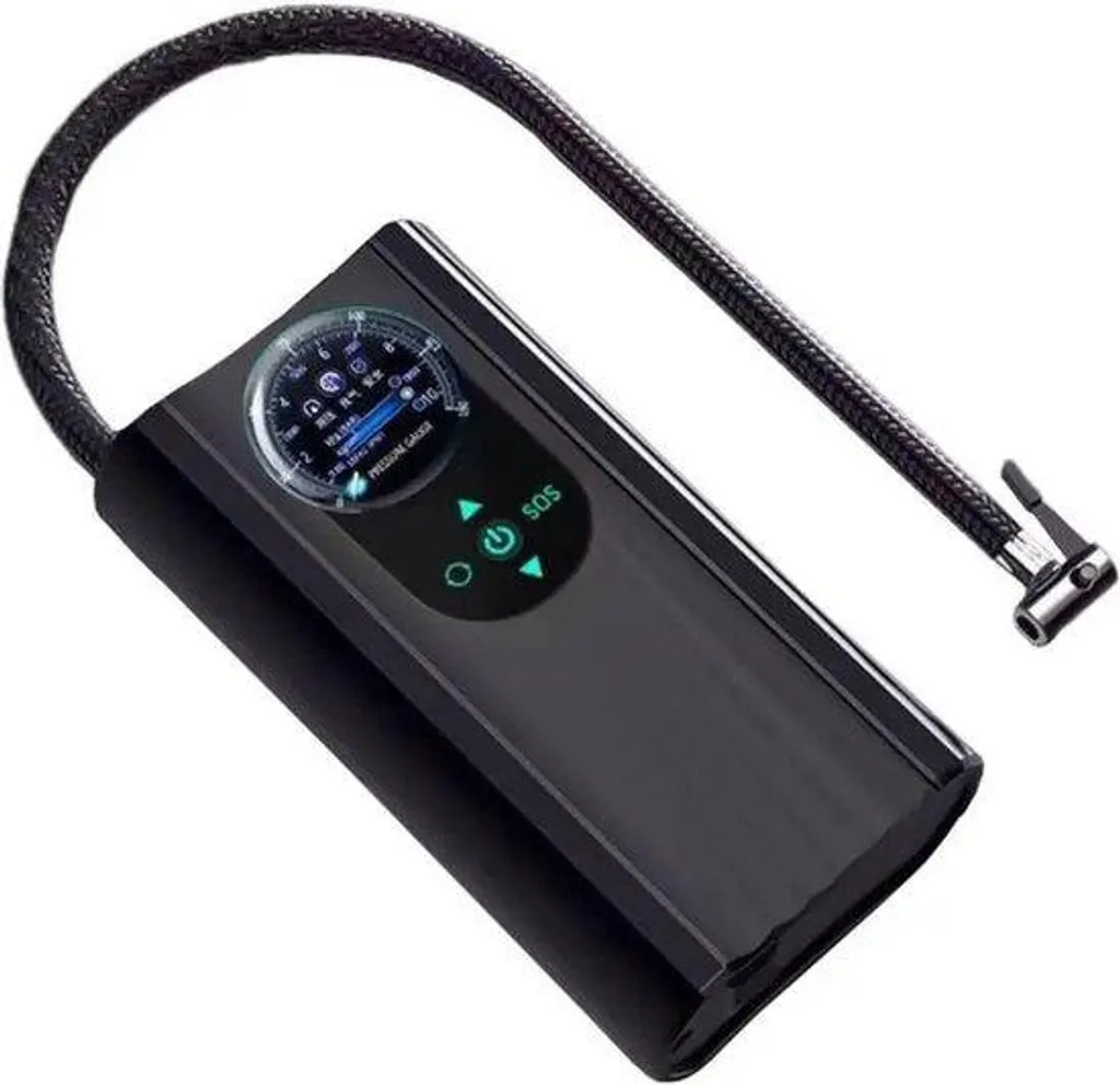 Pompe à sangle électrique 12V avec écran numérique pour pneu moto