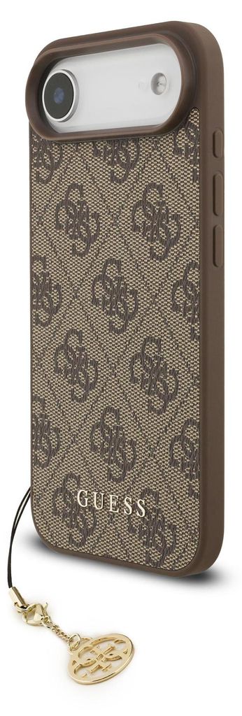 GUESS Case für iPhone Air Charm Anhänger Handyhülle Cover Braun