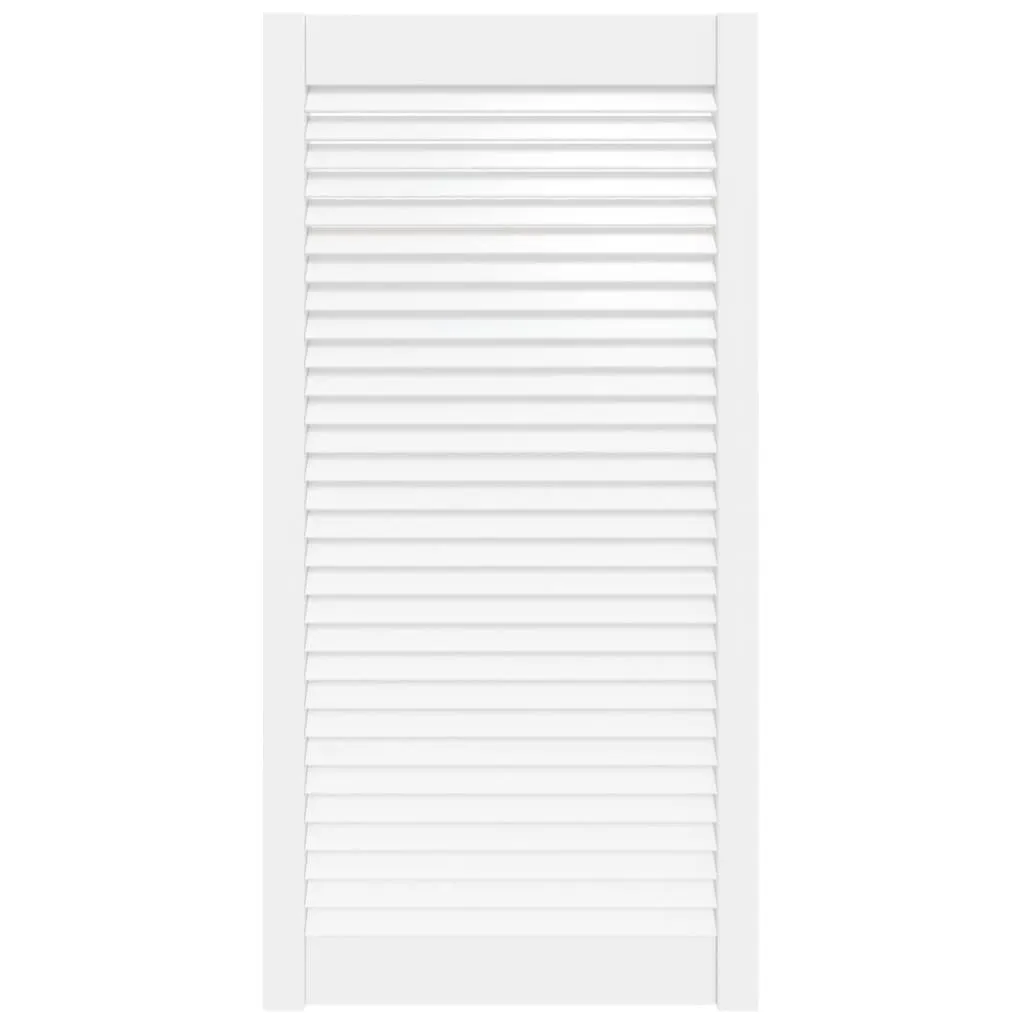 Armadio vidaXL Bianco in Pino Massiccio 99x49 cm con Ante a Doghe