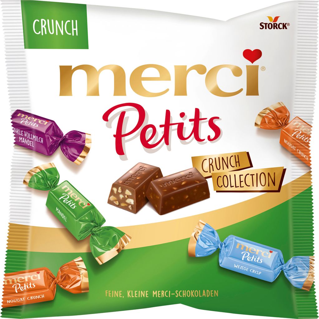 Storck Merci Petits Crunch Collection ca. 18 Stück 125 g Produktbild 