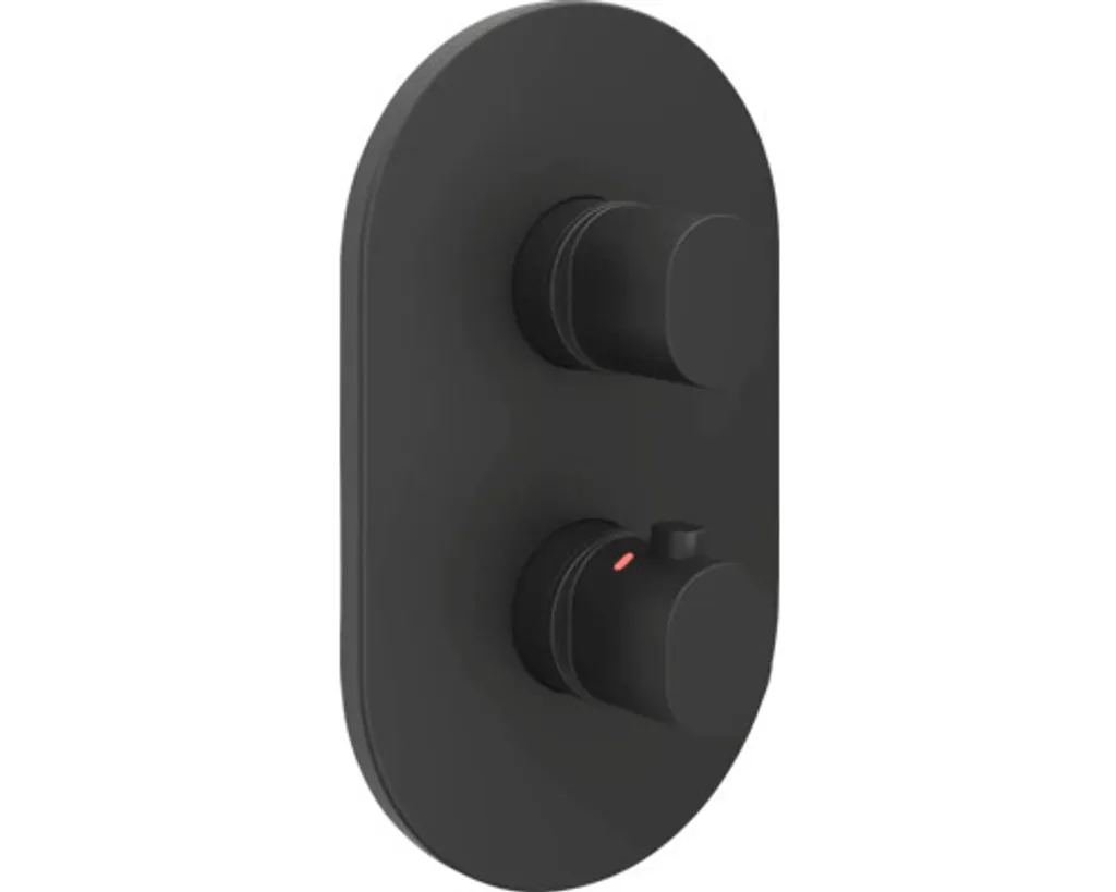Mitigeur thermostatique encastré noir RAVAK : stop aux écarts de température