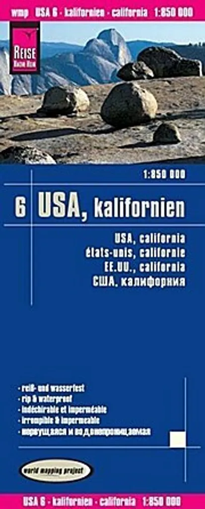 Carte Californie USA 6 Anti-Déchirure : Ne Perdez Plus Votre Route sans GPS