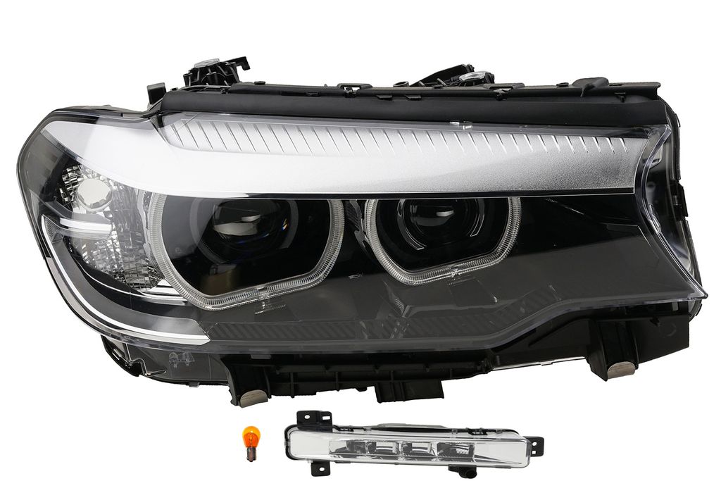 LED Scheinwerfer passend für BMW 5 G30 G31 16- Rechts LWR + Nebels.+Leuchtmittel 63117214952 7214952 63177349132 Johns