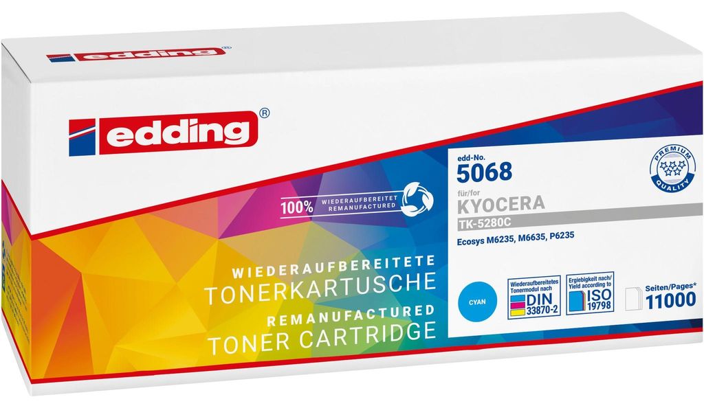 edding Toner 18-5064 wie Kyocera TK-5230C cyan