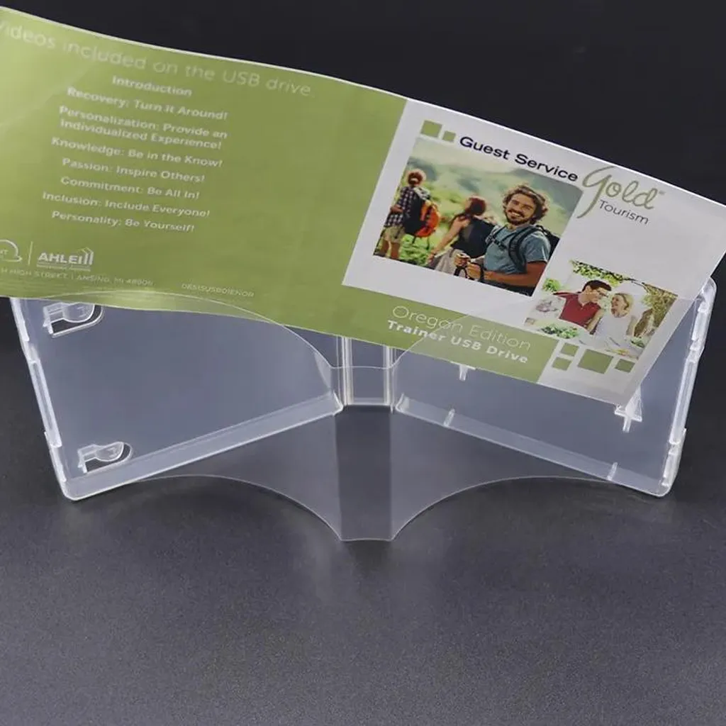 Porta Chiavette USB per Casa - Set 5 Scatoline Rigide Trasparenti - 4